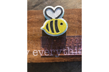 2 Pack ,Bee Bath Bombs, Hand painted