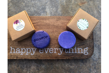 Bright Blonde and Silver Shampoo bar and Conditioner bar- Fine Hair Formula - Travel or Full Size- PH Balanced - Purple Lav & Sage